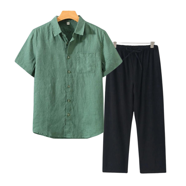 Bijou linnen comfort set short