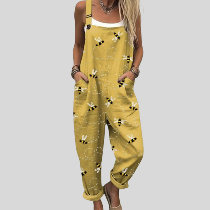 Jasmine relaxed denim overalls