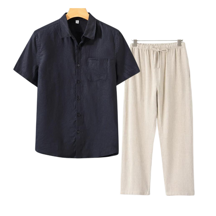Bijou linnen comfort set short