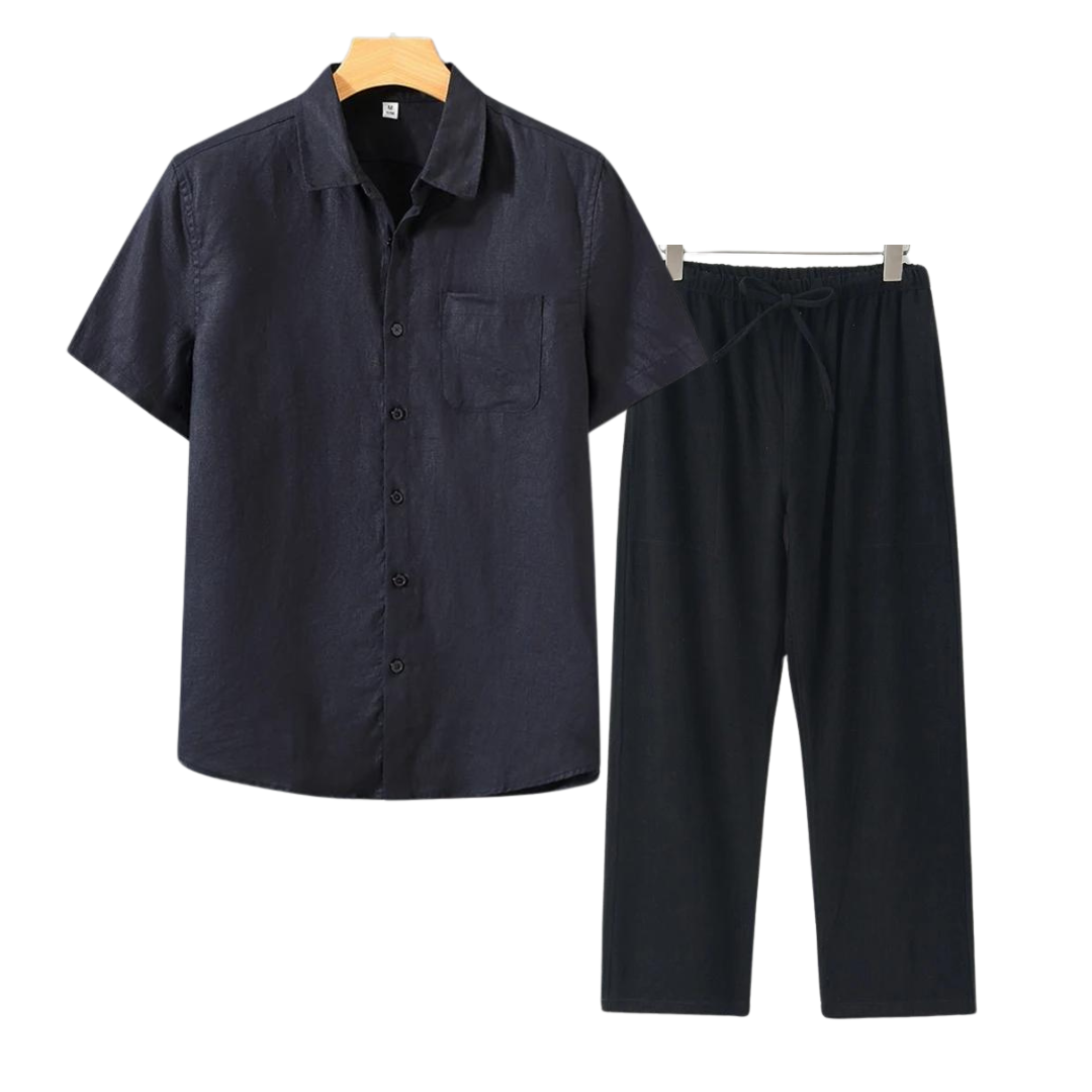 Bijou linnen comfort set short