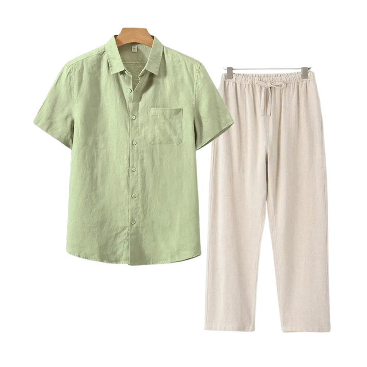 Bijou linnen comfort set short