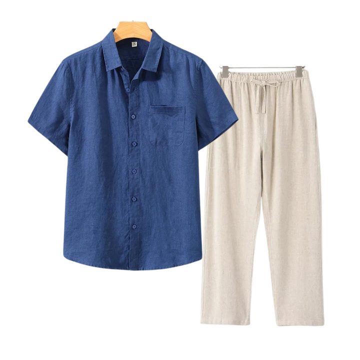 Bijou linnen comfort set short
