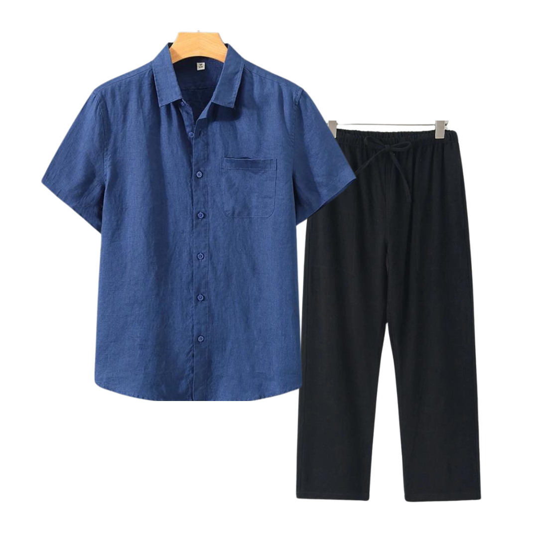 Bijou linnen comfort set short