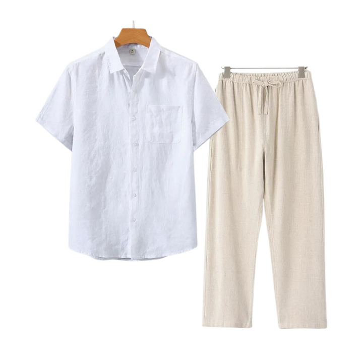 Bijou linnen comfort set short