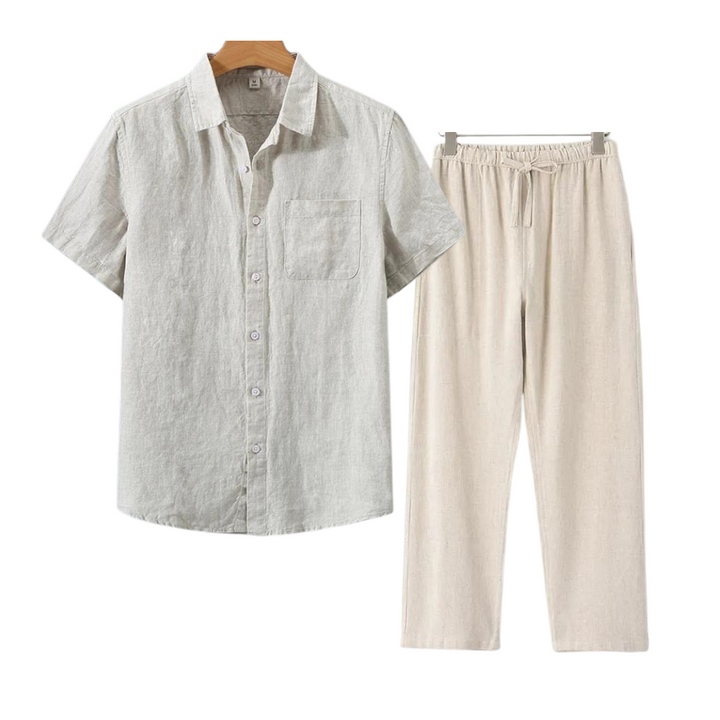 Bijou linnen comfort set short