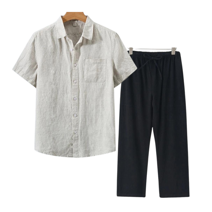 Bijou linnen comfort set short