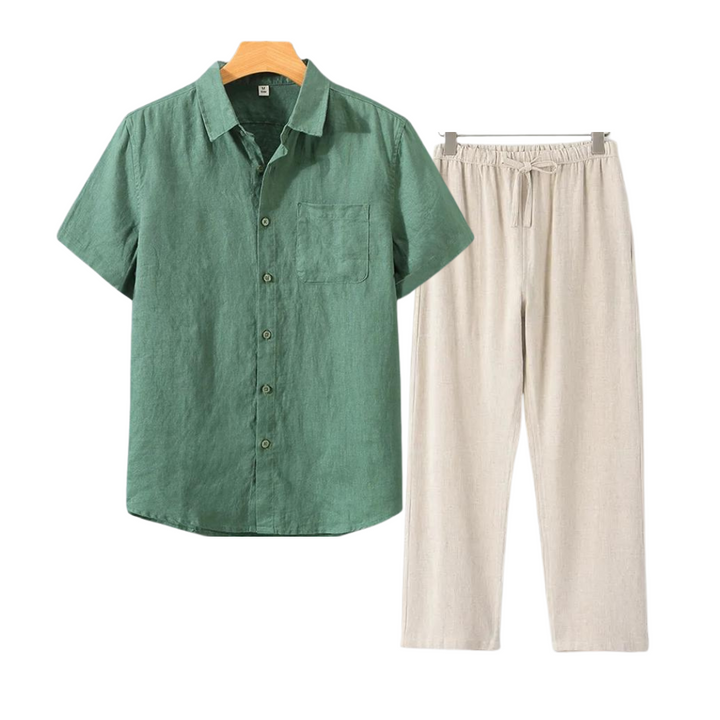 Bijou linnen comfort set short