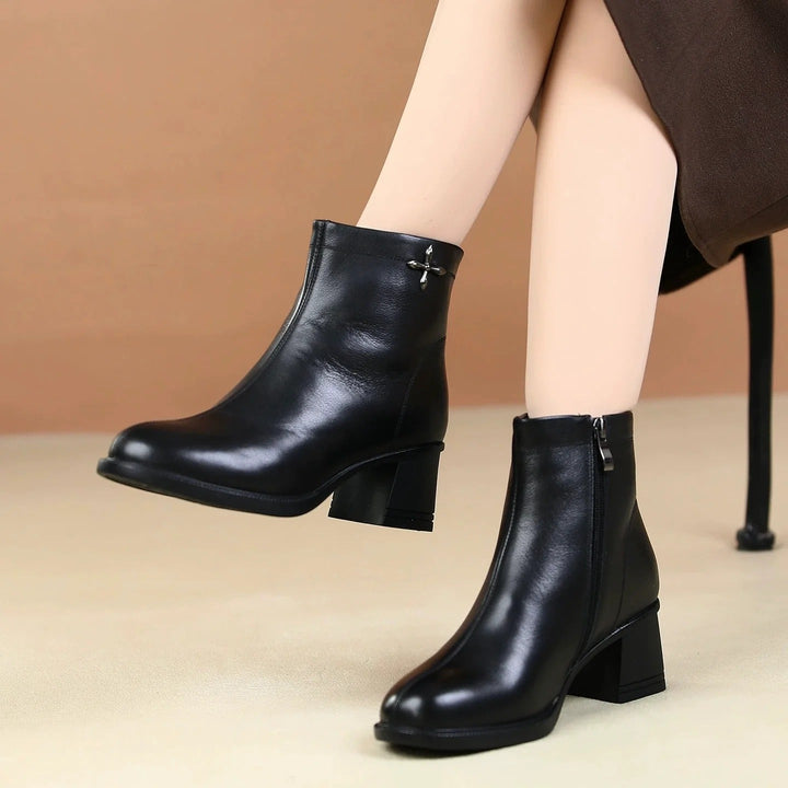 Diana leather orthopedic boots