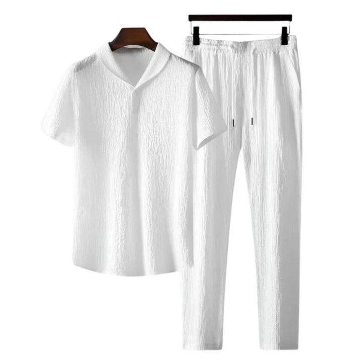 Cotton Polo & Pantalon summer set