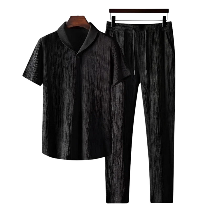 Cotton Polo & Pantalon summer set