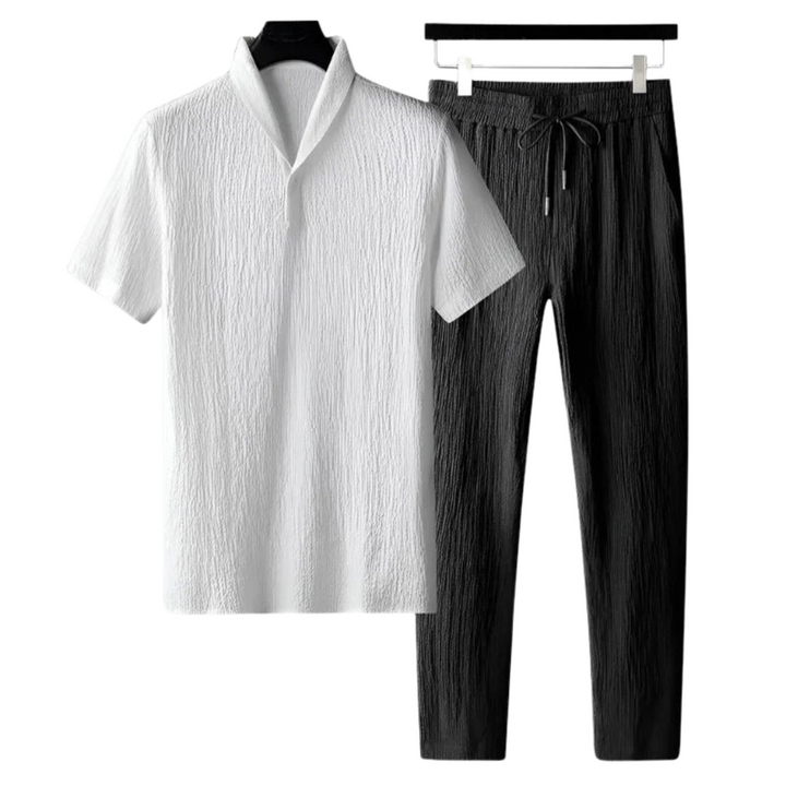 Cotton Polo & Pantalon summer set