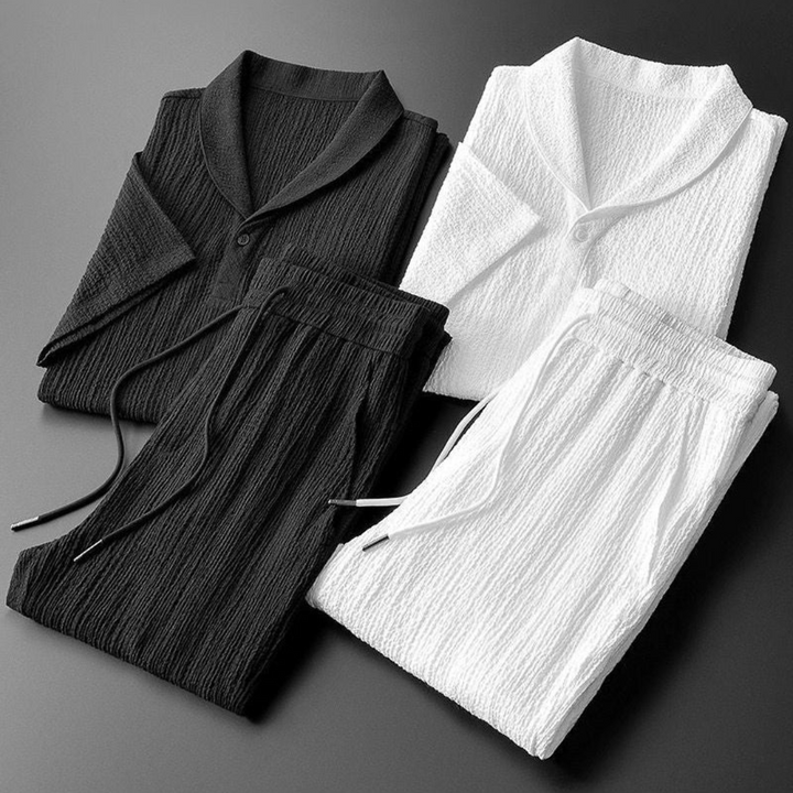 Cotton Polo & Pantalon summer set