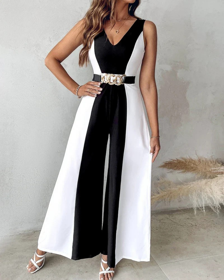 Carmen sleeveless v neck jumpsuit