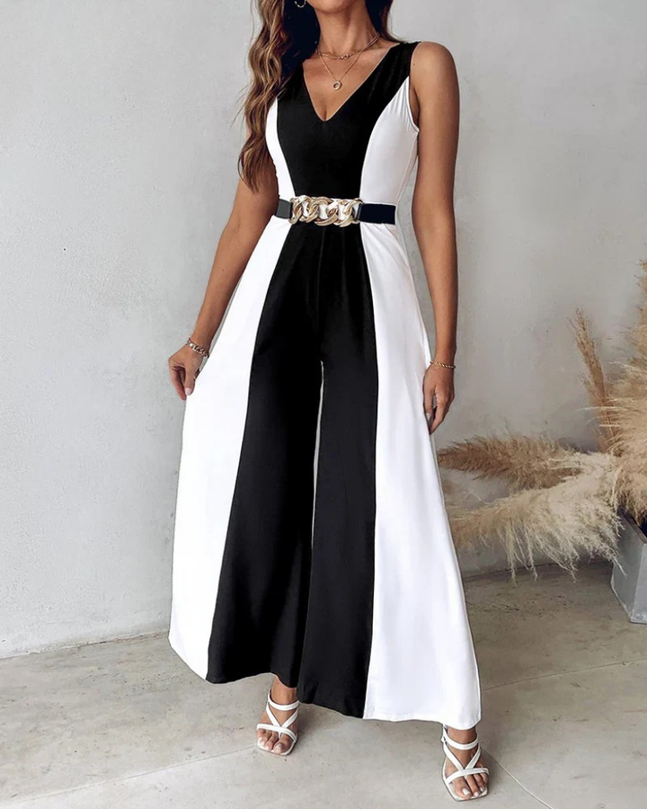 Carmen sleeveless v neck jumpsuit