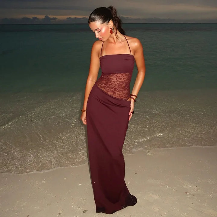 Opal lace maxi dress