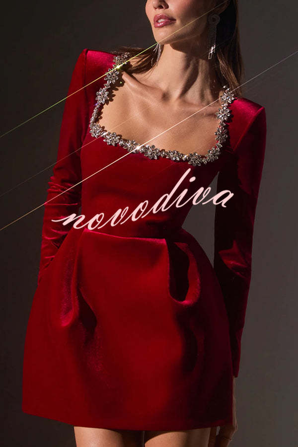 Velvet Mini Dress